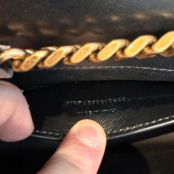 Saint Laurent Bicolour Black Beige Small Kate Chain Shoulder Bag - Picture 10 of 16